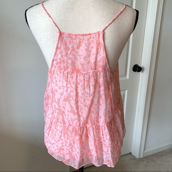 DVF Silk Baylee Layered Coral Tank Top—SZ. Sm - Picture 7 of 16